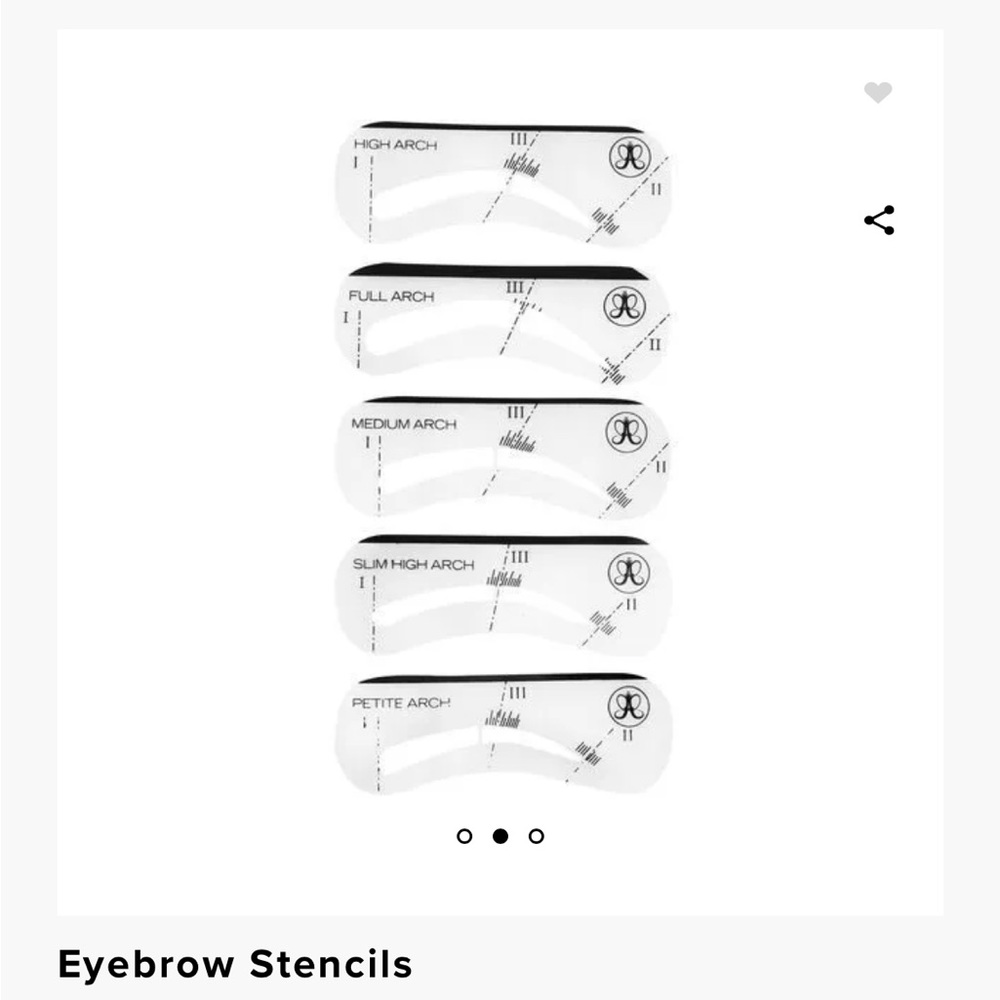SOLD Anastasia Beverly Hills eyebrow stencils